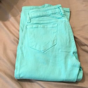 Mint skinny jeans
